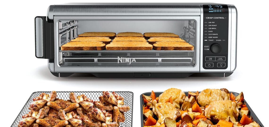 Ninja Air Fryer Toaster Oven Combo SP151 on a modern kitchen countertop