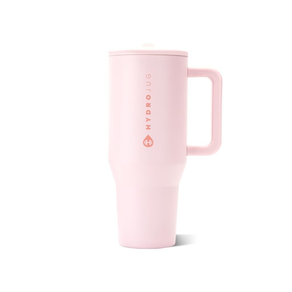 "HydroJug Traveler compared to Stanley Quencher and YETI Rambler"