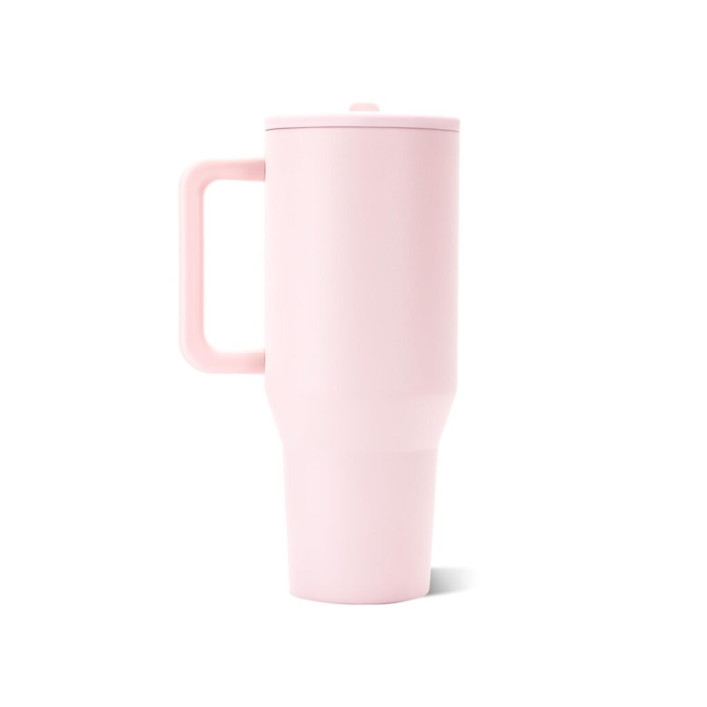 HydroJug Traveler 40oz Review Pink Sand insulated tumbler