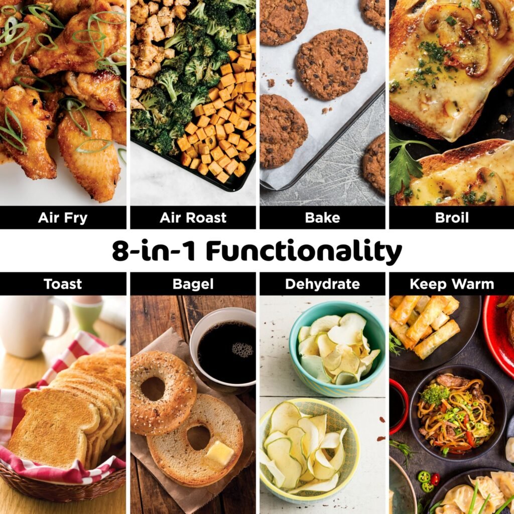 
> Crispy food cooked with the Ninja Air Fryer Toaster Oven Combo SP151